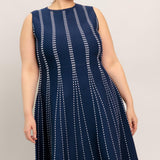 PERFECTLY POISED JACQUARD SWEATER MIDI DRESS