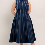 PERFECTLY POISED JACQUARD SWEATER MIDI DRESS