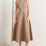 PERFECTLY POISED JACQUARD SWEATER MIDI DRESS