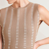 PERFECTLY POISED JACQUARD SWEATER MIDI DRESS