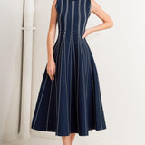 PERFECTLY POISED JACQUARD SWEATER MIDI DRESS