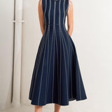 PERFECTLY POISED JACQUARD SWEATER MIDI DRESS
