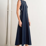 PERFECTLY POISED JACQUARD SWEATER MIDI DRESS
