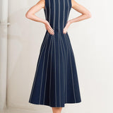 PERFECTLY POISED JACQUARD SWEATER MIDI DRESS