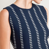 PERFECTLY POISED JACQUARD SWEATER MIDI DRESS