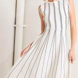 PERFECTLY POISED JACQUARD SWEATER MIDI DRESS