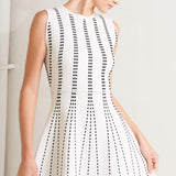 PERFECTLY POISED JACQUARD SWEATER MIDI DRESS
