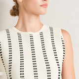 PERFECTLY POISED JACQUARD SWEATER MIDI DRESS