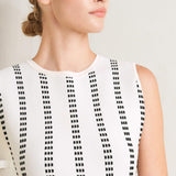PERFECTLY POISED JACQUARD SWEATER MIDI DRESS