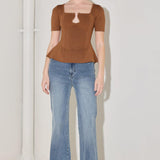 GOLDEN GLOW MOMENT SWEATER TOP