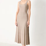 MONO FORM SWEATER KNIT MIDI DRESS