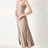 MONO FORM SWEATER KNIT MIDI DRESS