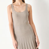 MONO FORM SWEATER KNIT MIDI DRESS