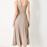 MONO FORM SWEATER KNIT MIDI DRESS