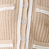 CAMELIA CONTRAST-BORDER CARDIGAN