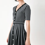 BLACK PARLOR MELODY SWEATER MINI DRESS
