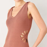 MODERN BLOOM SWEATER MIDI DRESS