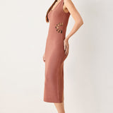 MODERN BLOOM SWEATER MIDI DRESS