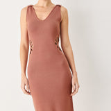 MODERN BLOOM SWEATER MIDI DRESS