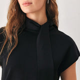 AMBERGLOW SOFT KNIT SCARF SWEATER KNIT TOP