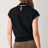 AMBERGLOW SOFT KNIT SCARF SWEATER KNIT TOP
