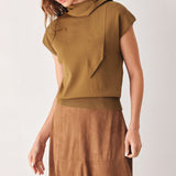 AMBERGLOW SOFT KNIT SCARF SWEATER KNIT TOP