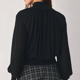 MACADAMIA DRAPED SWEATER KNIT TOP