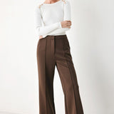 SOFT CREAM CLASSIC RIB SWEATER TOP