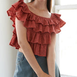 LOVELY EXISTENCE OFF SHOULDER TOP