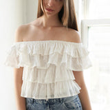 LOVELY EXISTENCE OFF SHOULDER TOP