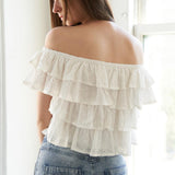 LOVELY EXISTENCE OFF SHOULDER TOP