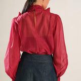 ON THIS DAY ORGANZA TOP