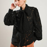 PATRIOTIC PRINCESS WOVEN LACE TOP