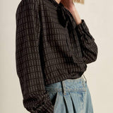 WHEREVER YOU MAY GO WOVEN TOP