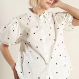 FOREVER DAYDREAMING WOVEN TOP