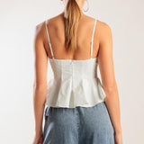 IT'S PERFECT TIMING WOVEN CAMI TOP