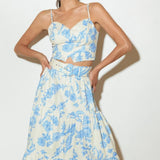 URBAN CHARM WOVEN CAMI TOP AND SKIRT SET