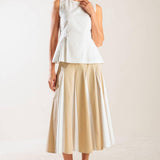 FIRST DATE WHITE WOVEN TOP
