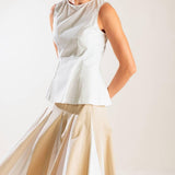 FIRST DATE WHITE WOVEN TOP