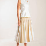 FIRST DATE WHITE WOVEN TOP