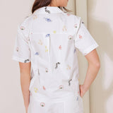 AFTER HOURS WHITE WOVEN TOP