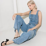 EVER SO SWEET LIGHT INDIGO DENIM TOP