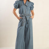ETERNAL SUNSHINE CHAMBRAY DENIM TOP
