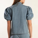 ETERNAL SUNSHINE CHAMBRAY DENIM TOP