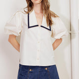 LETTERS TO SUMMER WOVEN TOP