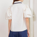 LETTERS TO SUMMER WOVEN TOP