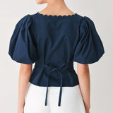 NEVER ORDINARY WHITE WOVEN TOP