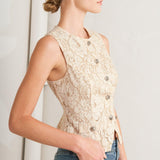 SWEET BUT STRONG WOVEN VEST