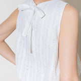 TIMELESS WITH EDGE WOVEN LACE TOP