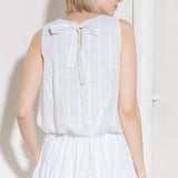 TIMELESS WITH EDGE WOVEN LACE TOP